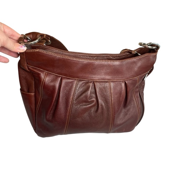 Coronado Brown Leather American Hobo Concealed Carry CCW Purse Shoulder Bag - Picture 3 of 14